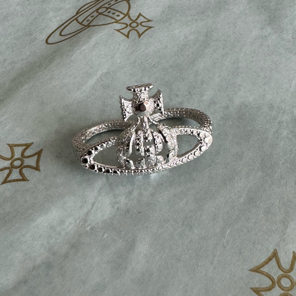 Vivienne Westwood Ring Dual Finger Size Small(6) Orb Heart